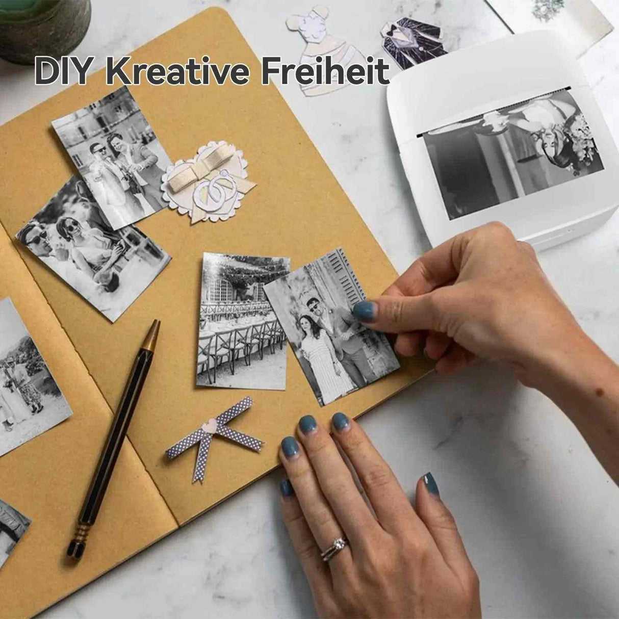 Printed Inspirational Quotes on PeriPage 77x30mm Thermal Paper - Showcasing DIY Creative Freedom for Custom Messages and Labels