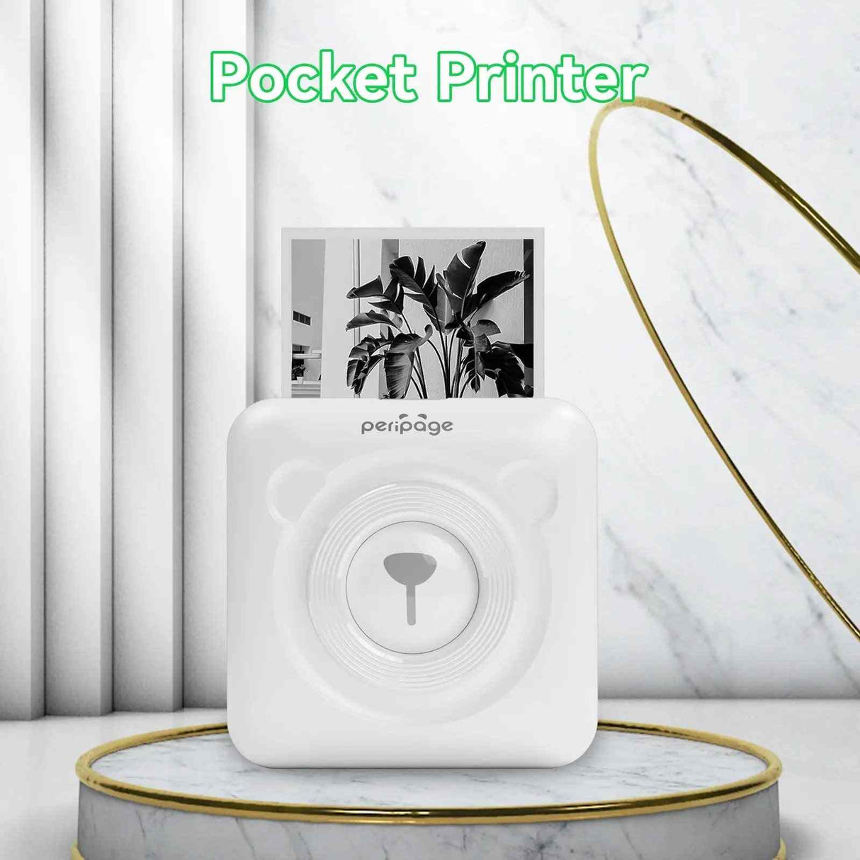 Unbox your PeriPage A6 Mini Bluetooth Thermal Printer - package includes printer, roll paper, user manual, and USB cable, ready to use.
