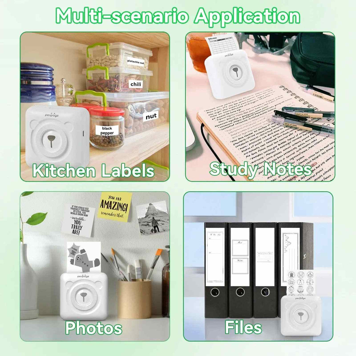 This PeriPage A6 pocket printer is an ultra-portable Bluetooth thermal printer that fits easily in your bag for mobile printing.