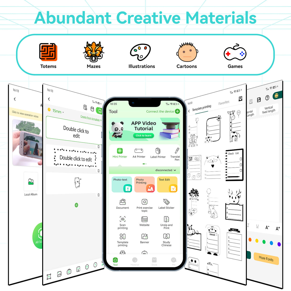 Go green with PeriPage P21 inkless thermal printing - no ink cartridges needed, using eco-friendly thermal paper that reduces waste and printing costs over time.