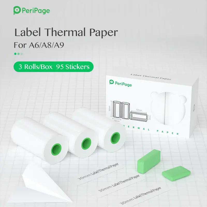 PeriPage A6 15mm Label Sticker 3-Rolls/Box - PeriPage Official Store