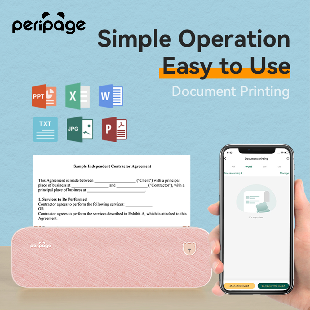 PeriPage A40 便携式热敏打印机