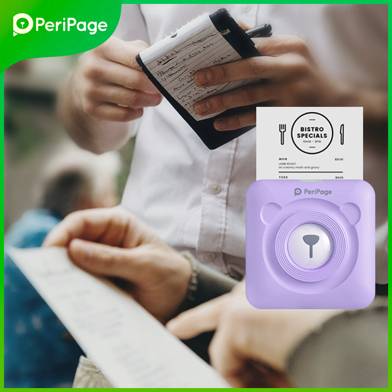 PeriPage 2‘’ A6 Mini Printer Purple - PeriPage Official Store