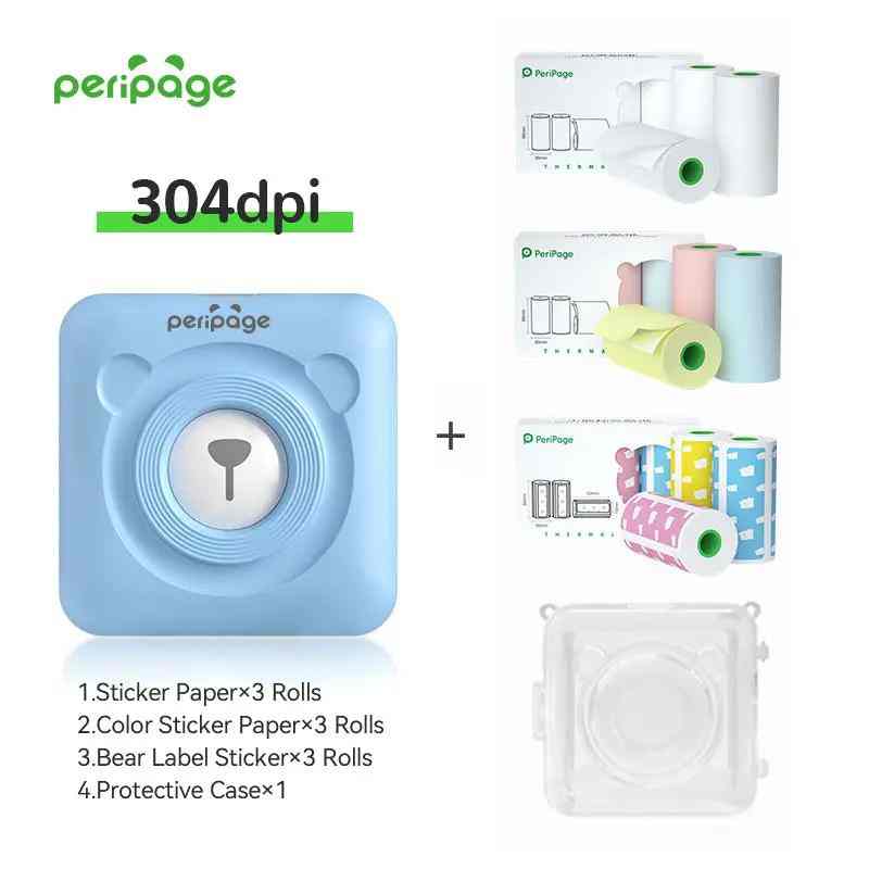 PeriPage A6 Mini Bluetooth Portable Thermal Printer