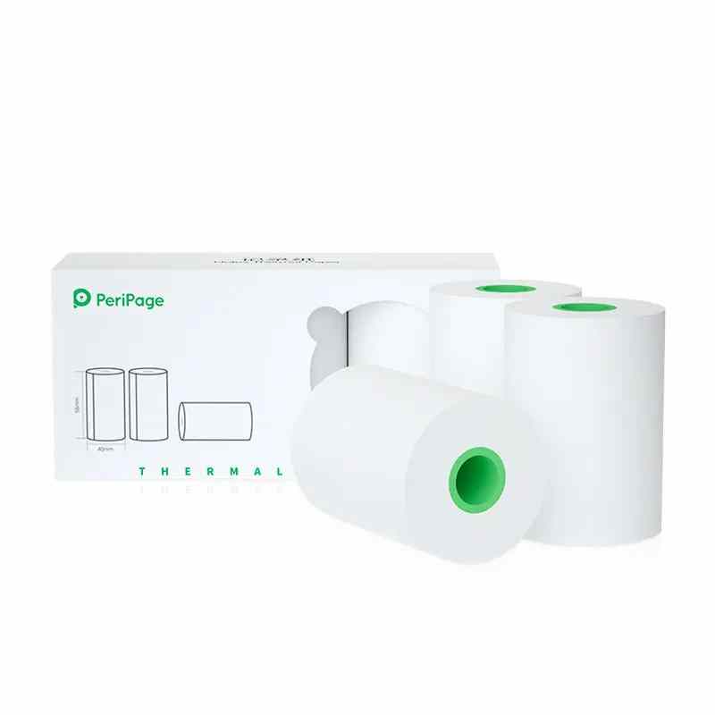 PeriPage A8 56×40mm White Sticky Paper 3-Rolls/Box