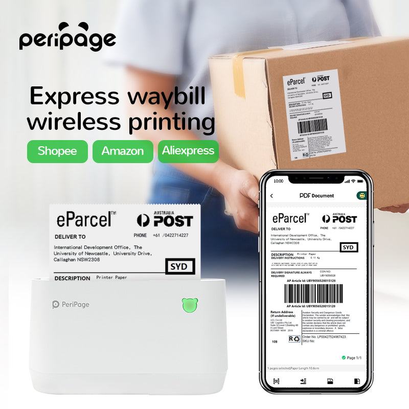 PeriPage A9 系列便携式迷你袖珍热敏打印机