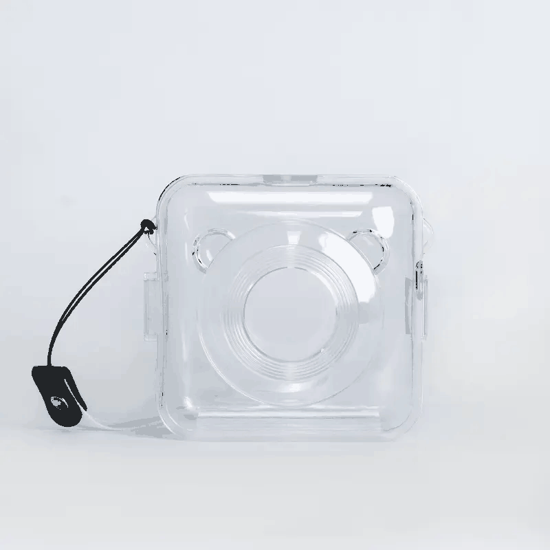 Transparent PeriPage A6 Protection Case, Clear with Nylon Strap for Easy Carry