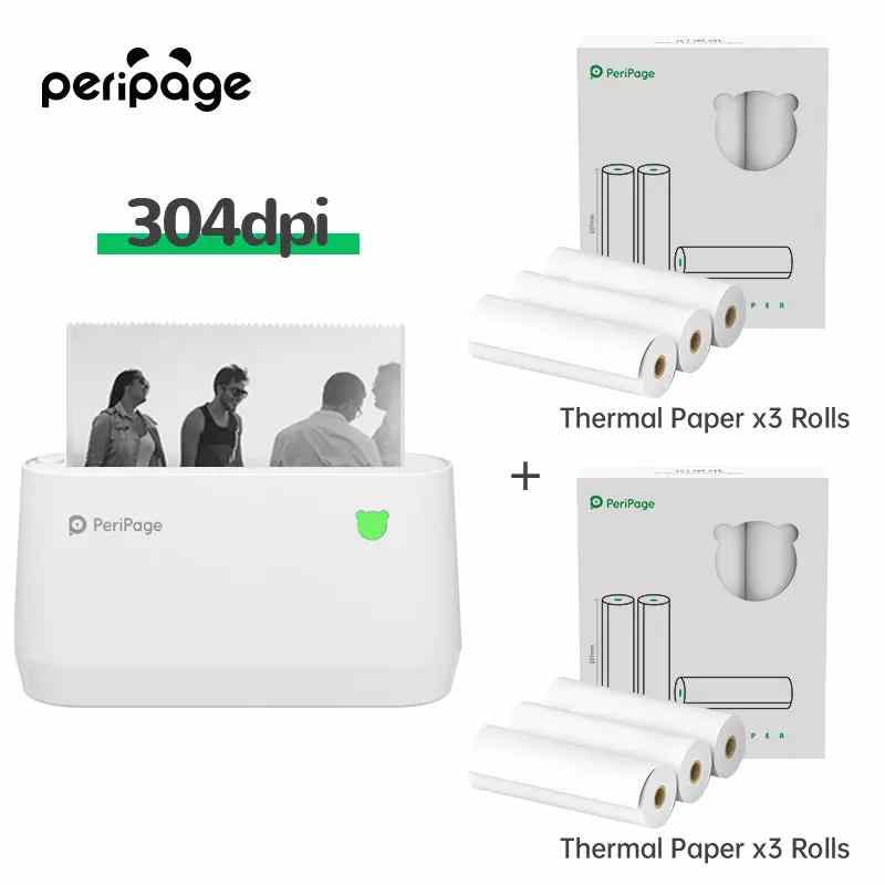 Close-up of PeriPage A9 Max printing crisp text and images on thermal paper