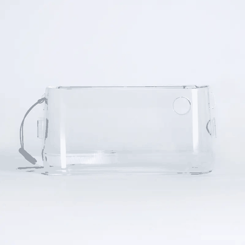 Clear PeriPage A9 Max Protection Case with durable plastic, designed for secure storage and transport of the PeriPage A9 printer. Includes a lanyard for portability