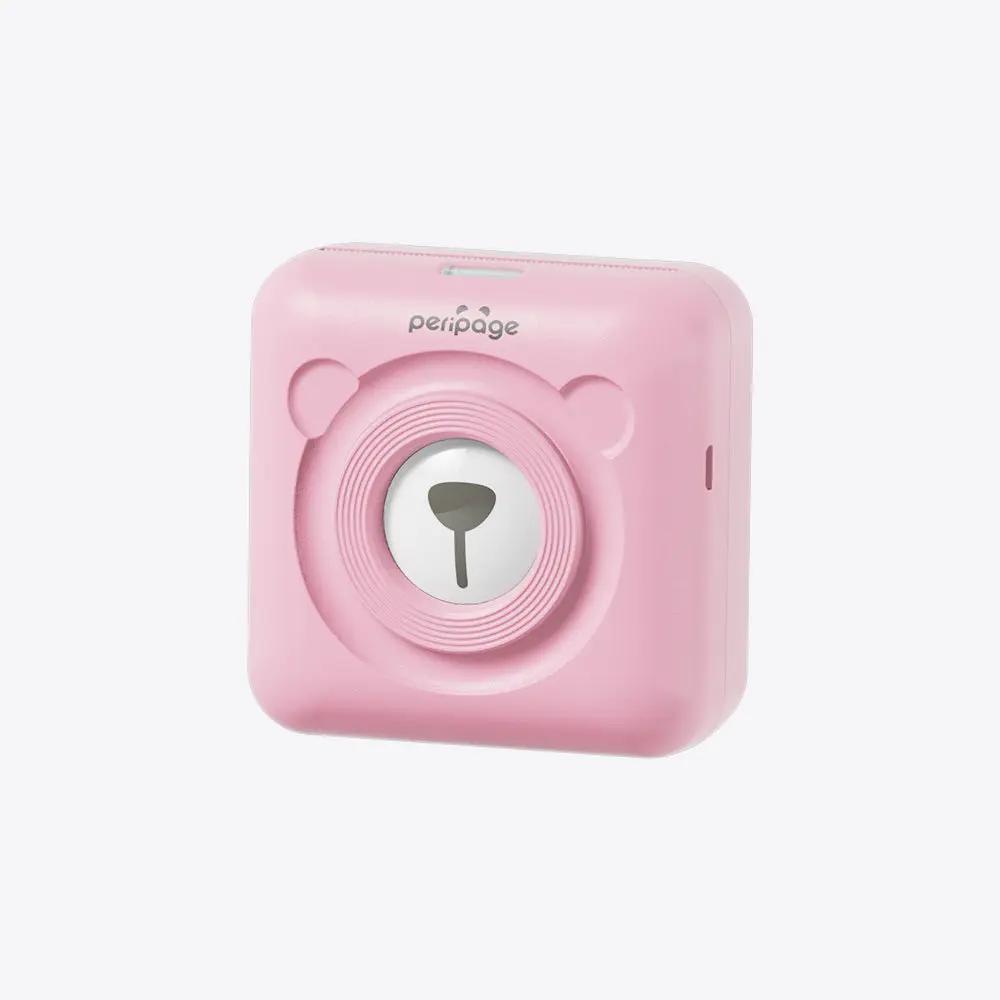 Pink PeriPage mini thermal printer, compact Bluetooth photo and label printer for everyday use