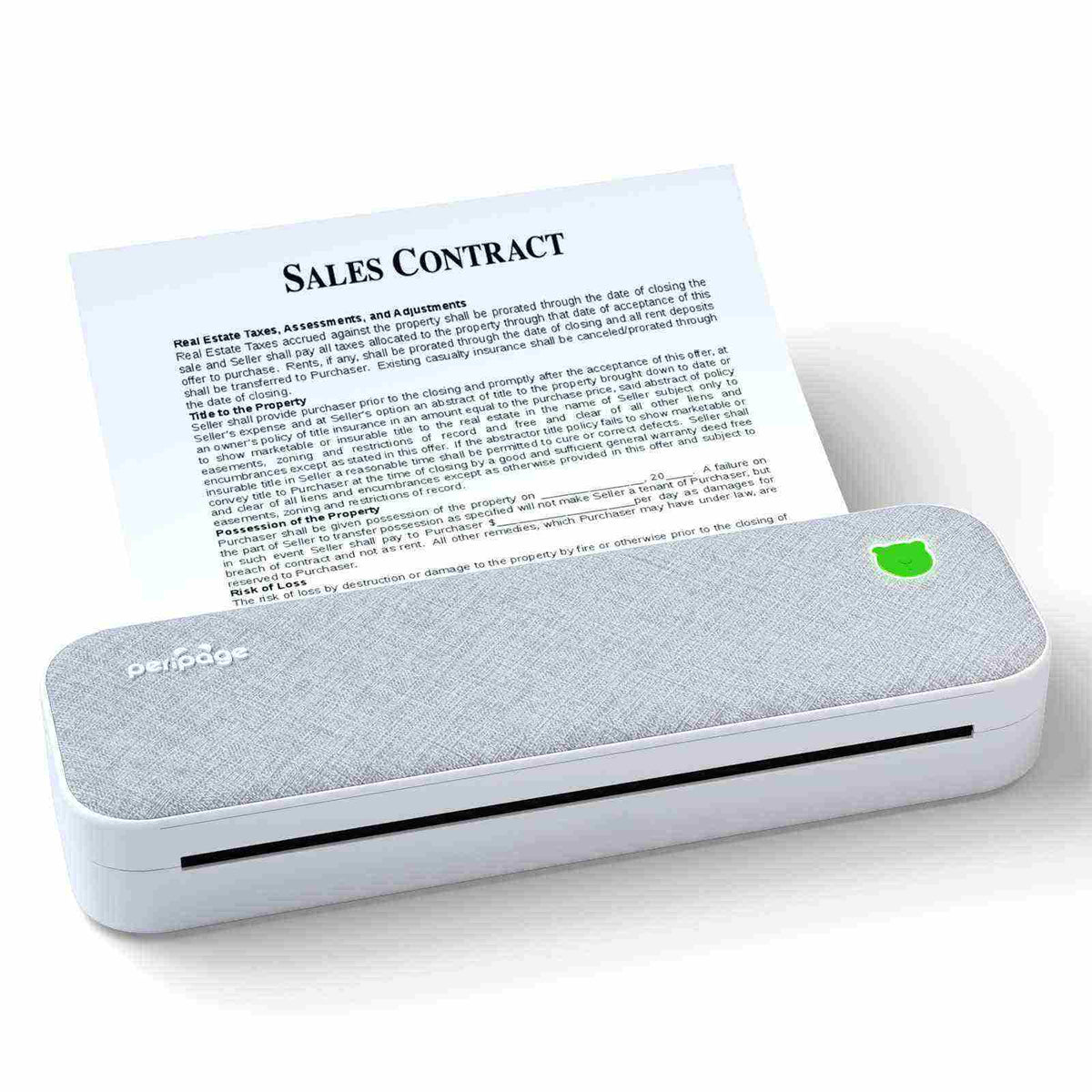 PeriPage A40 portable thermal printer solving mobile document printing challenges