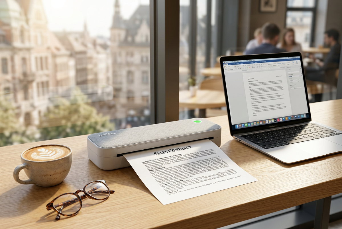 The Inkless Office in Your Backpack: Why the PeriPage A40 Portable A4 Printer is Replacing Bulky Desk Printers
