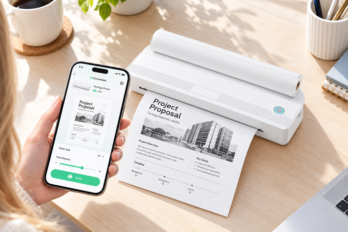 PeriPage Mobile Printer: Affordable Compact Printing for Phone-First Life