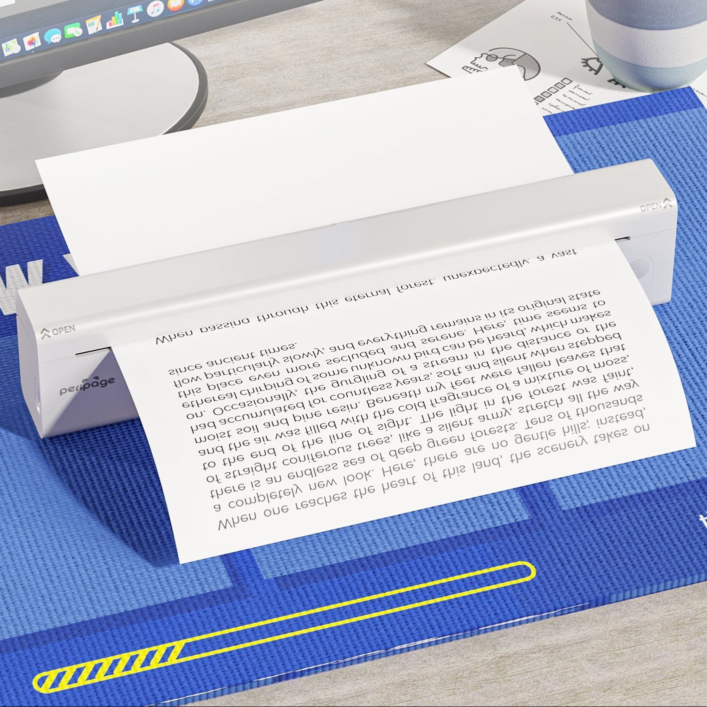 A40 Mini Printer Pocket A4 Printer- PeriPage Official New Arrival