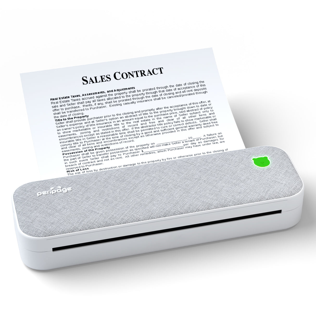 A40 Portable Thermal A4 Printer – 203/304DPI, 2600mAh Battery, Wireless, Inkless