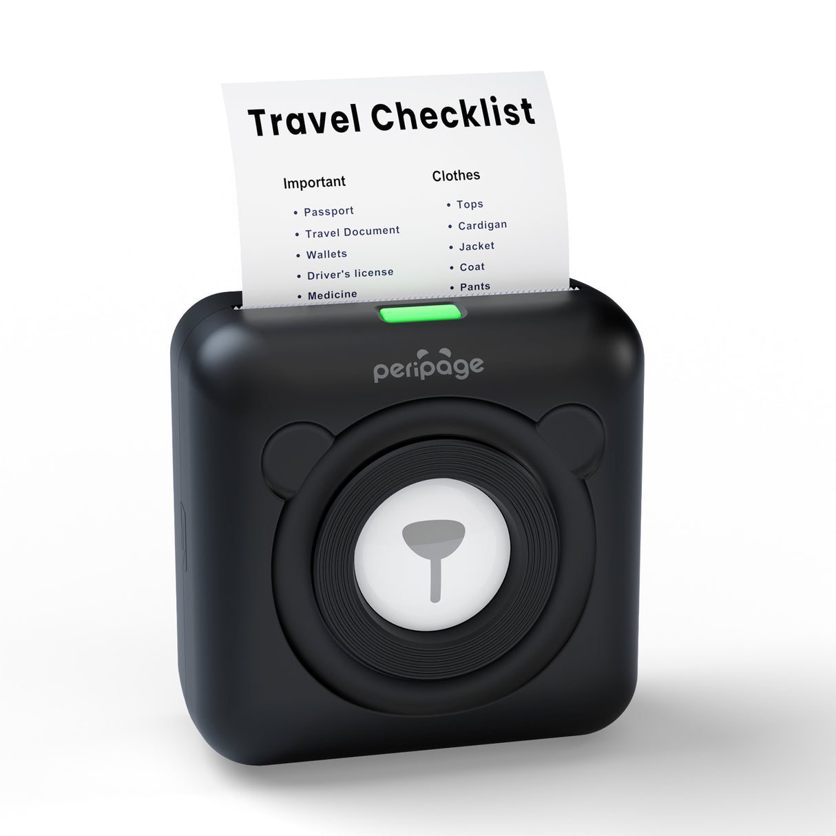 A6 Mini Bluetooth Thermal Printer – 203/304DPI, Pocket-Sized, Inkless, 9 Colors