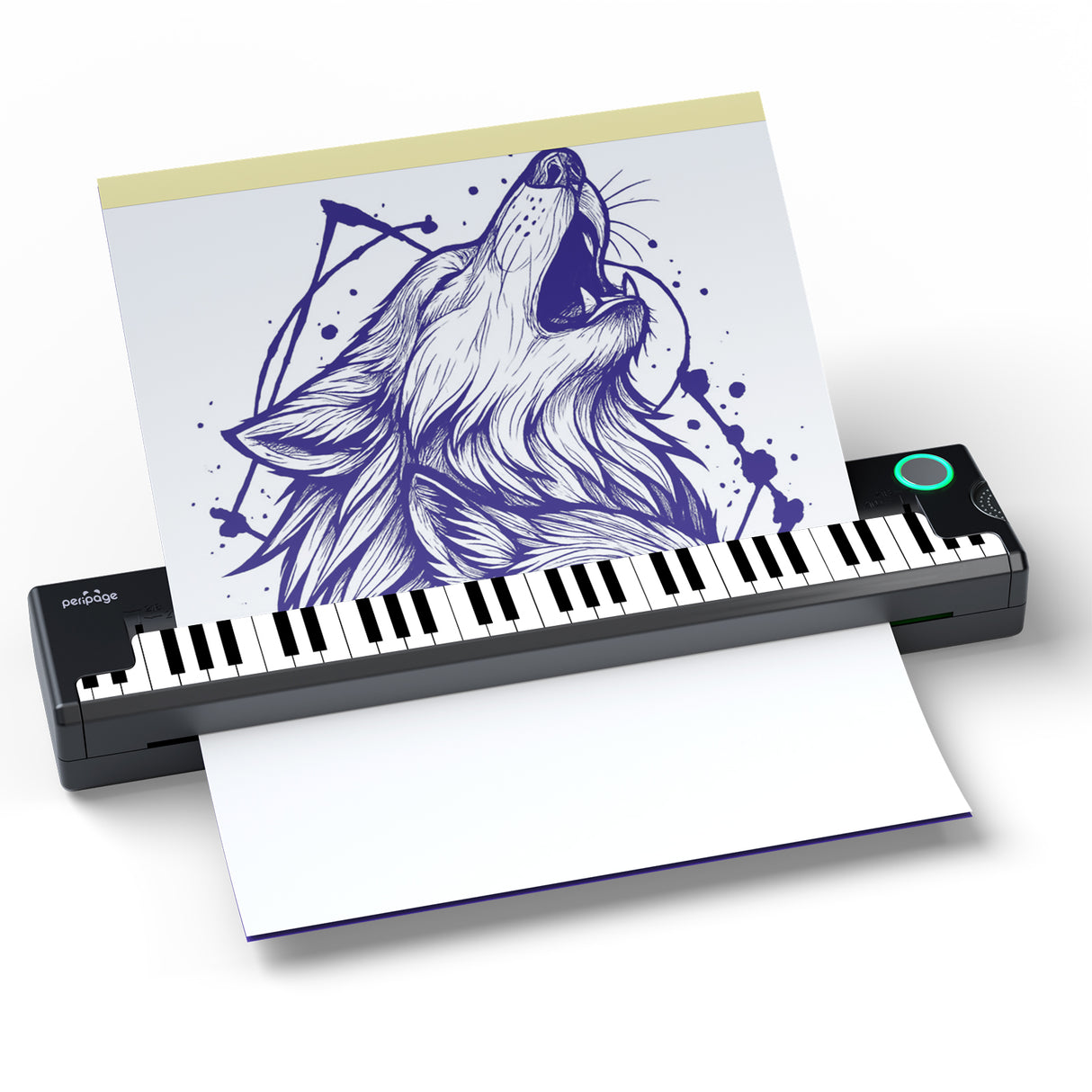Pino Wireless Tattoo Stencil Printer – Bluetooth & USB, 203DPI, Anti-Wrinkle, App-Enabled