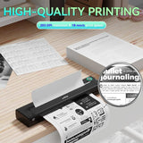 Comparison showing PeriPage P90 Tattoo Stencil Printer as efficient and accurate versus manual tattoo stencil transfer being slow and error-prone