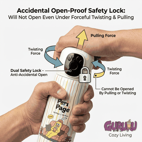PeriPage Smart Touch Insulated Thermos Water Bottle (350ml / 12oz)