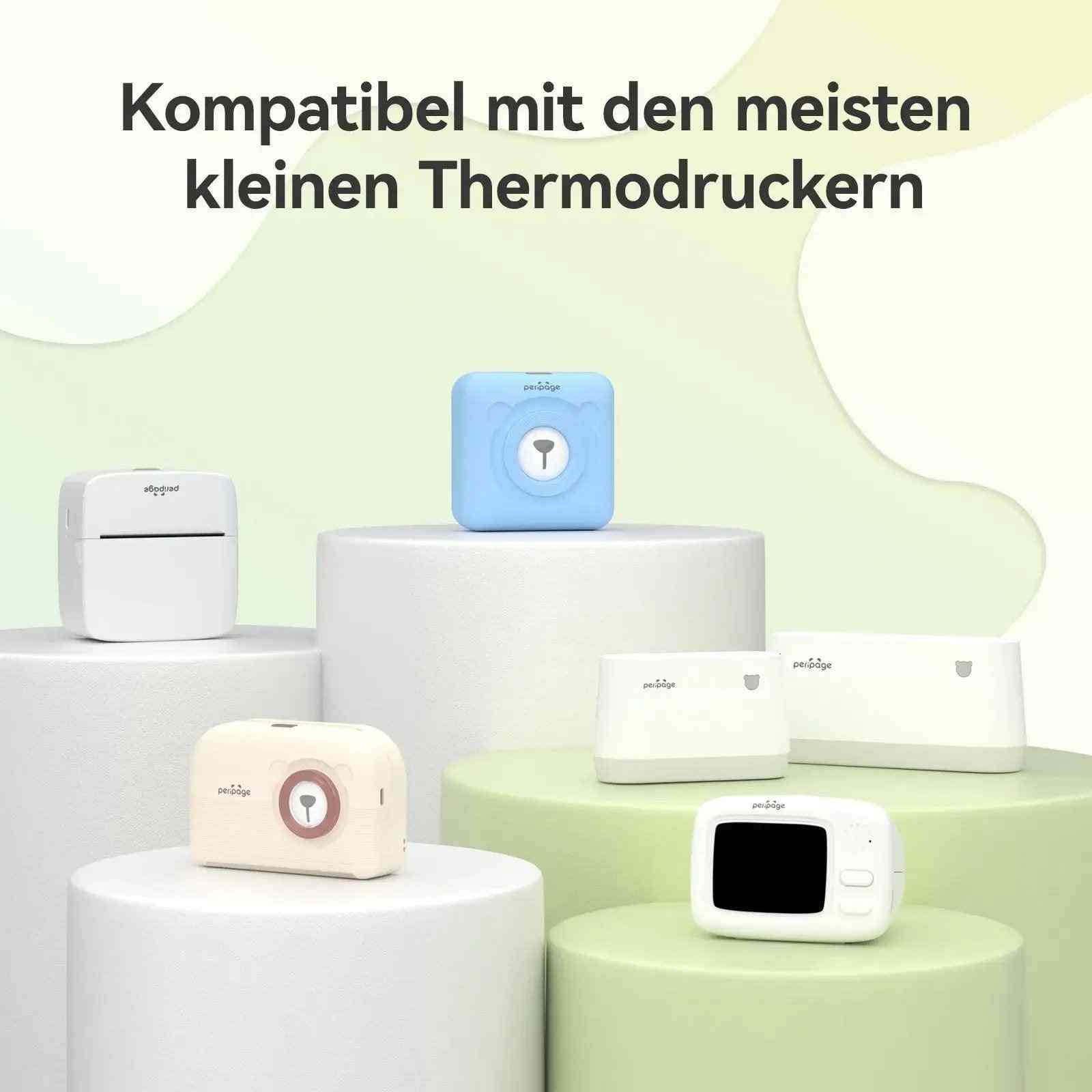 PeriPage 77×30mm Thermal Paper - 3 Rolls/Box for A9 Mini Printer