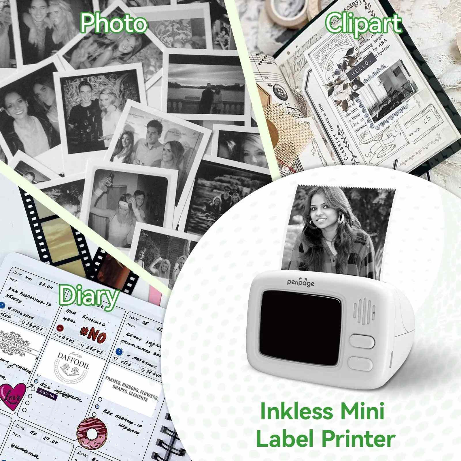 PeriPage A2 Portable Thermal Printer - Compact, Lightweight