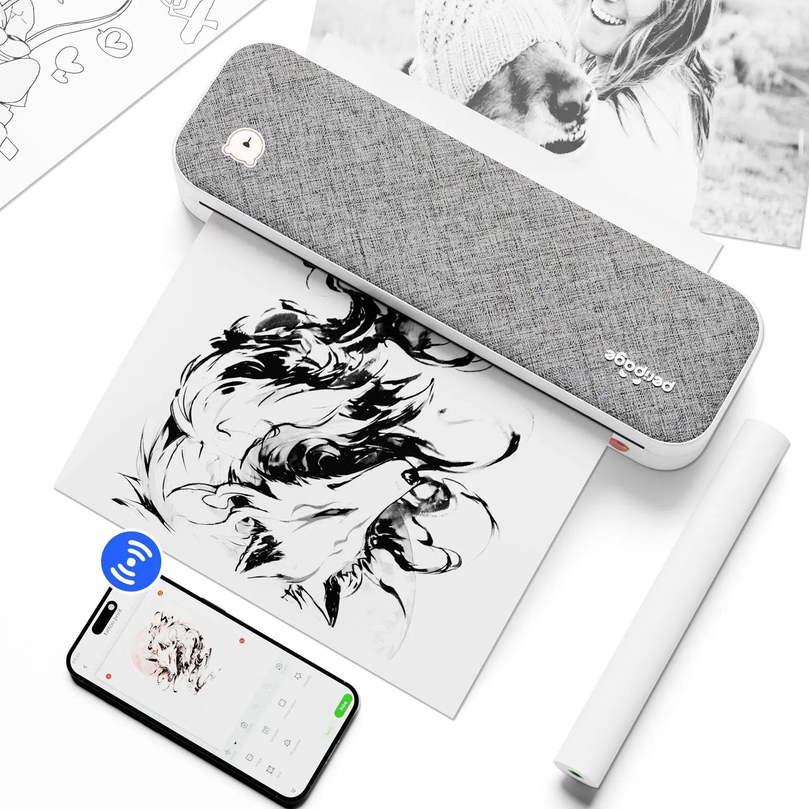 A40 Mini Printer Pocket A4 Printer- PeriPage Official New Arrival