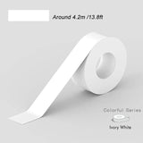 PeriPage P10 white label paper roll 4.2m long, perfect for general use and neat labeling at home or office.