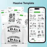 Access a massive template library with your PeriPage P22 including favorites, music sheets, illustrations, cartoons, and reading materials.