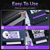 Achieve professional-grade tattoo stencils with the PeriPage P91. Its high-definition printing captures crisp textures and fine lines, streamlining your workflow.