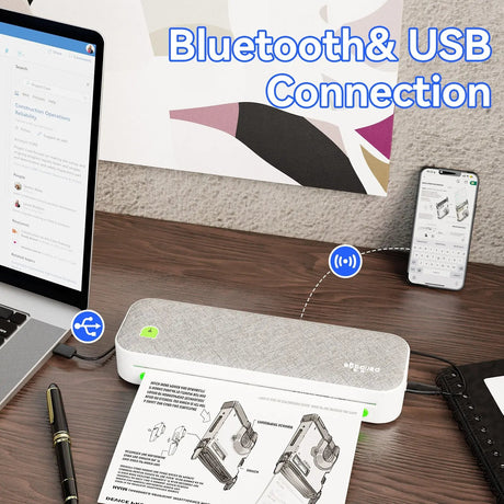 Widely Compatible PeriPage Thermal Paper - Works with Phomemo, Odaro, Itari, A40, M832 & More Mini Thermal Printer Models