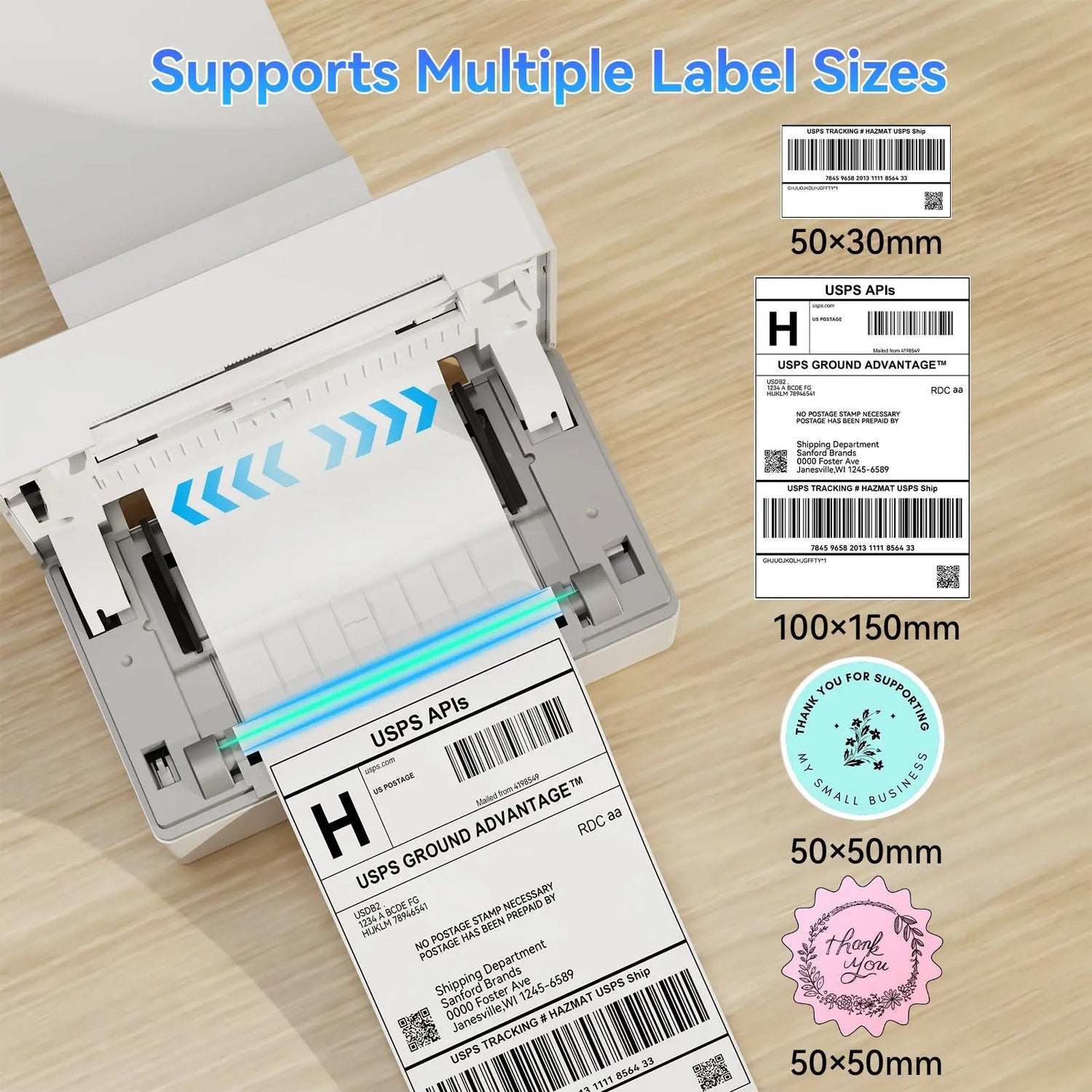 PB40 Shipping Label Printer for Shipping Packages,Support iPhone iPad ...