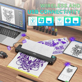 PeriPage P90 portable wireless tattoo stencil printer with Bluetooth