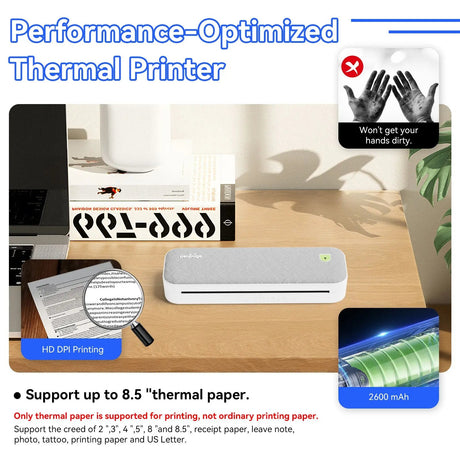 Thermal Paper for Thermal Printers Only - NOT Compatible with Inkjet Printers, Laser Printers, or Copiers - Check Compatibility Before Purchase