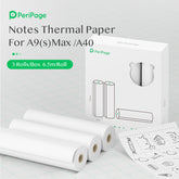 PeriPage 107×30mm White Thermal Paper 3-Rolls/Box