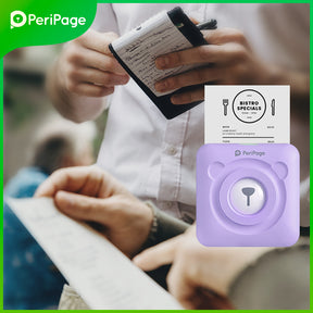 PeriPage 2‘’ A6 Mini Printer Purple - PeriPage Official Store