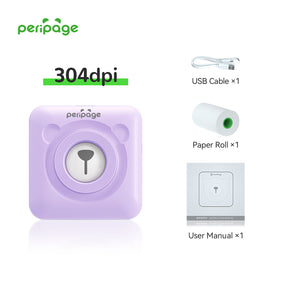 PeriPage A6 Mini Bluetooth Portable Thermal Printer