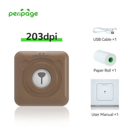 PeriPage A6 Mini Bluetooth Portable Thermal Printer