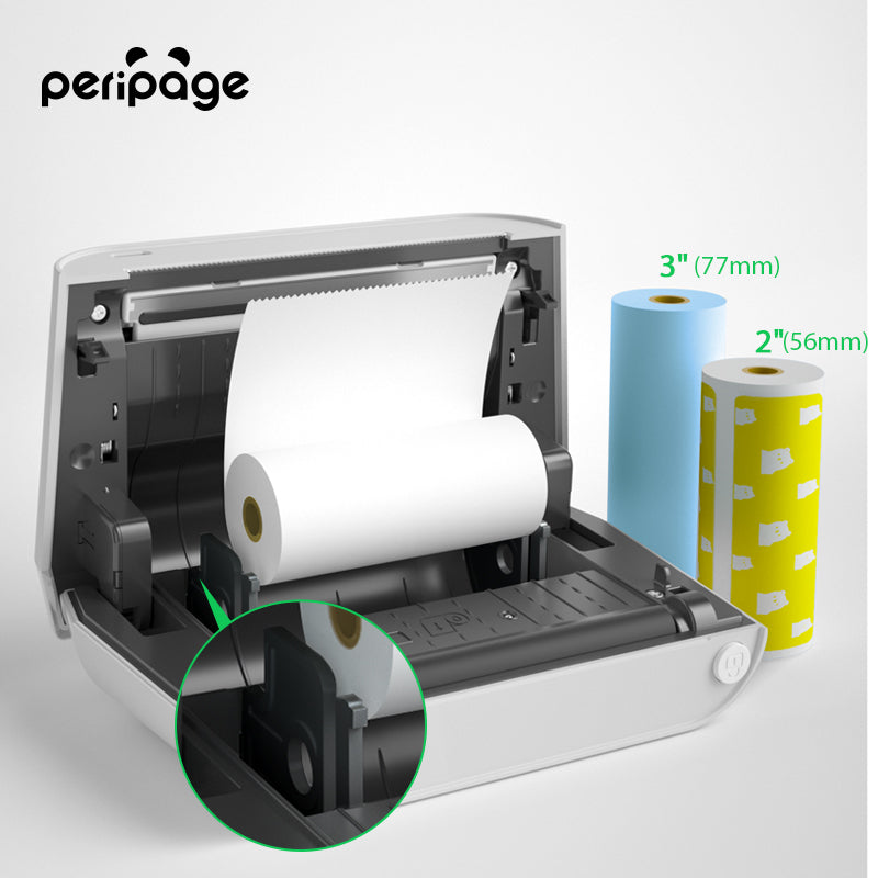PeriPage 1pc HD 304dpi Mini wireless portable printer protects a