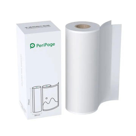 PeriPage 77x30mm Translucent Photo Paper for A9/A40 printers, one roll in box packagingStore