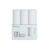 PeriPage A6 30mm Label Sticker - Three rolls of white thermal paper with a green core, designed for PeriPage label printers. Ideal for labeling and organization