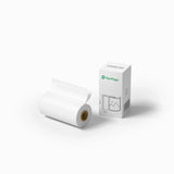 PeriPage A6 56×30mm Translucent Paper Roll with a box on the side, showcasing a single roll