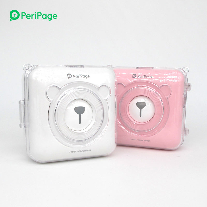 PeriPage A6 Protection Case - Transparent and durable design, ideal for protecting your PeriPage A6 thermal printer with a nylon rope for portability