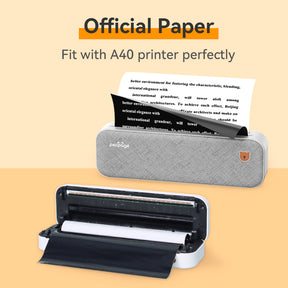 PeriPage A4 Transfer Paper used with PeriPage A40 printer, showing perfect paper compatibility and smooth printing.