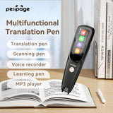 PeriPage D2S Translation Pen featuring scanning, voice, and photo translation functions. A portable, multi-functional learning pen with a 2.23-inch touch screen and long battery life